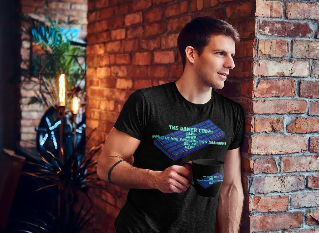 GamingGamerVid's tweet image. You have to know how to properly express yourself in a gaming environment. #GamerCode #GG #Gaming #GamerApparel #GamerShirt #JoseloRochaArt