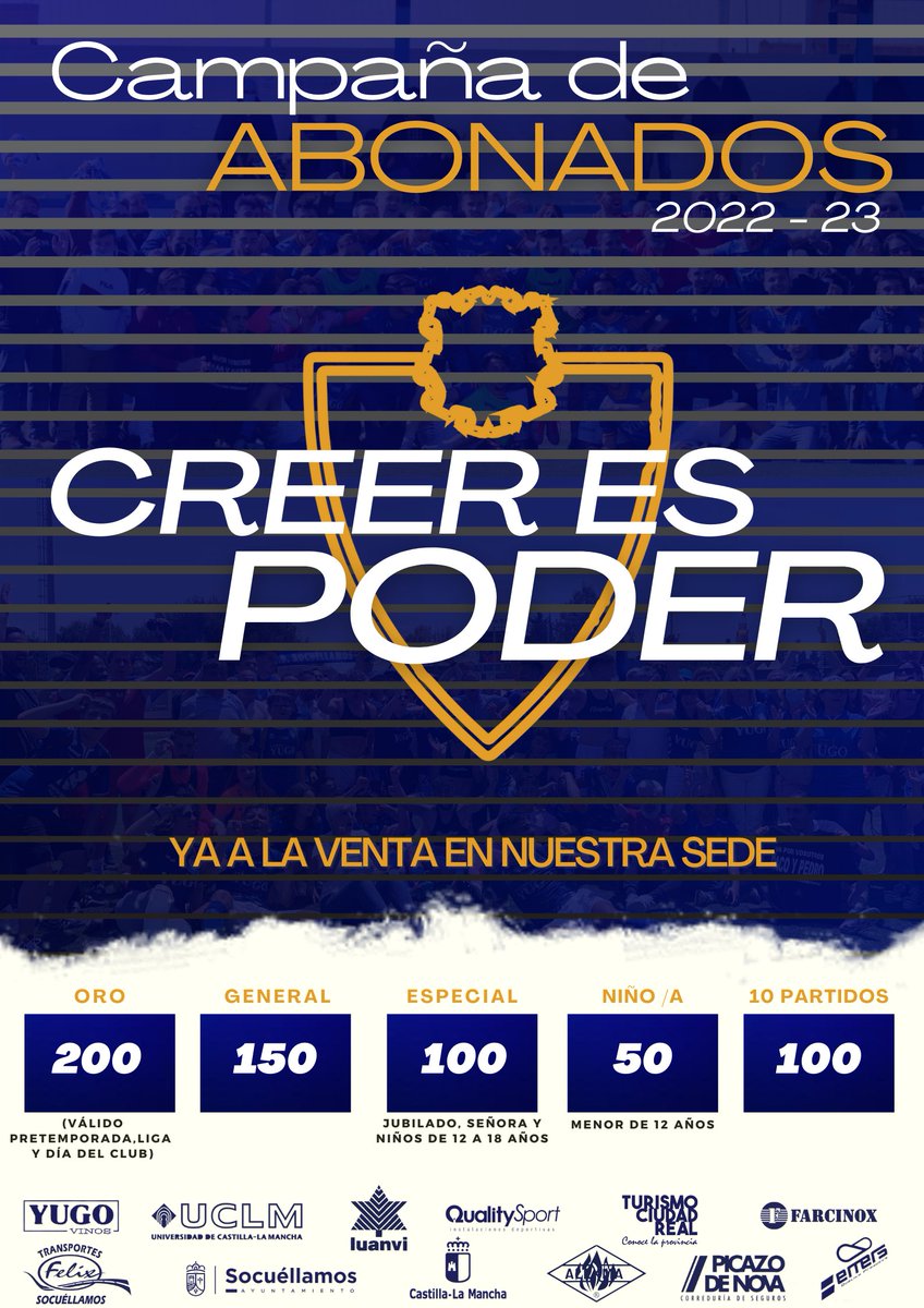 𝗖𝗔𝗠𝗣𝗔𝗡̃𝗔 𝗗𝗘 𝗔𝗕𝗢𝗡𝗔𝗗𝗢𝗦 

⚔️  Hemos demostrado que somos un EQUIPO LUCHADOR. Peleando siempre hasta el final y JUNTOS, EQUIPO Y AFICIÓN hemos salido adelante.

🔝 Vamos a por la TERCERA TEMPORADA en SEGUNDA RFEF... ¡TODOS!

𝕮𝖗𝖊𝖊𝖗 𝖊𝖘 𝖕𝖔𝖉𝖊𝖗

#VamosUnión 💙