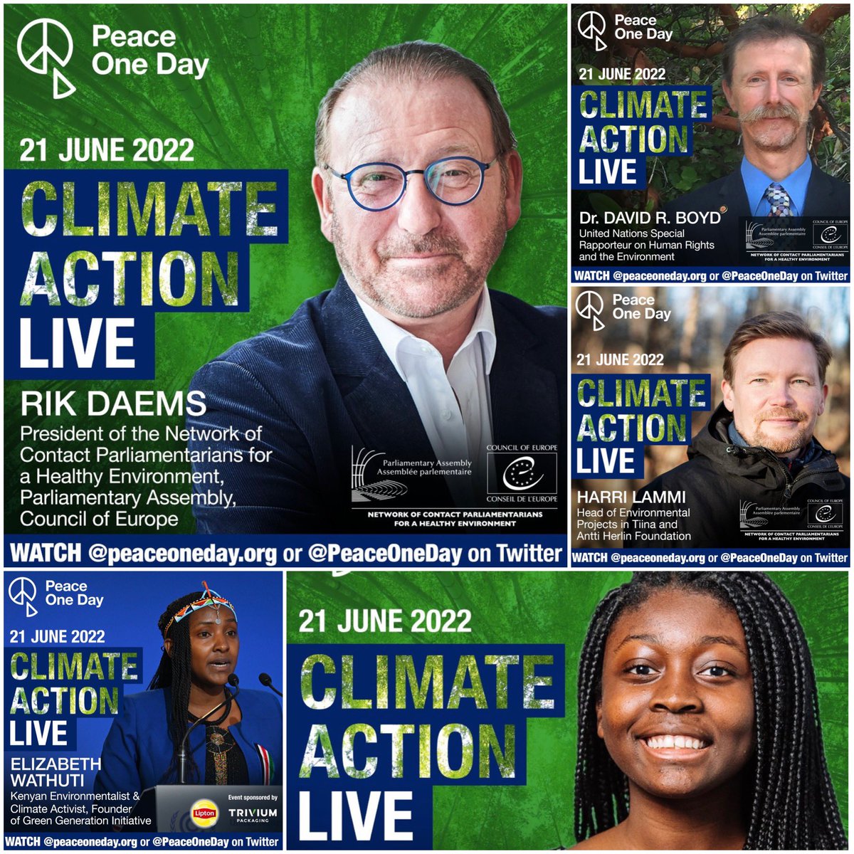LiriKopaci's tweet image. Stay tuned for panel on « Healthy #Environment a #HumanRight » panel organised by @PACE_News Network of Contact Parliamentarians in cooperation w/ @PeaceOneDay &amp;amp; w/ participation of @RikDaems @SREnvironment @harrilammi @lizwathuti moderated by Afua Nkansah-Asamoah ⏰:15:55 BST