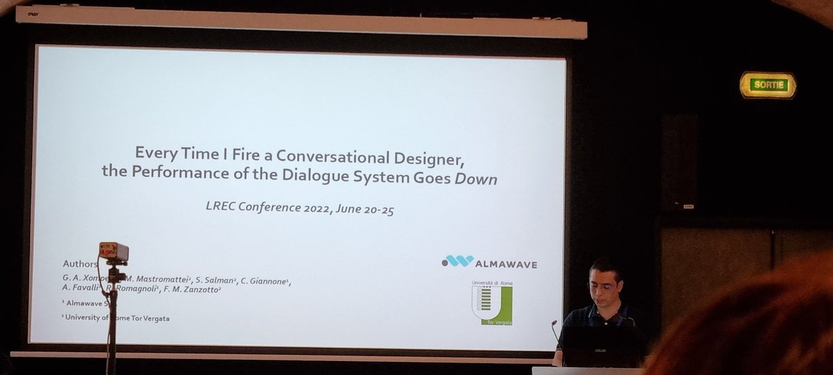 znz8's tweet photo. Is it real? Finally presenting at #LREC2022 !
A joint work of  @Almawave and @unitorvergata 
with @g_xompero @itsmattei @crisgiannone Raniero Romagnoli and Andrea Favalli https://t.co/A45xNZaEHo