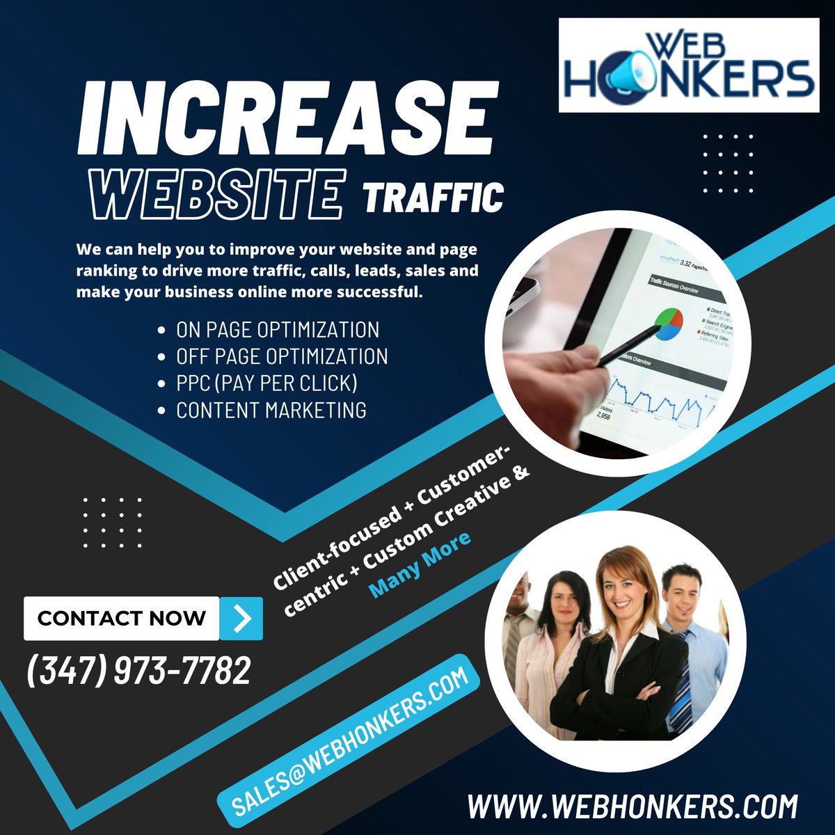 WebHonkers's tweet photo. (SEO Services)
Get easily found online with most common and highly searched keywords and give Call @WebHonkers at (347) 973-7782 now.
. On Page Optimization
. Off Page Optimization
. PPC (Pay Per Click)
. Content Marketing
. Social Media
. Build Authority
https://t.co/TdmyC9hkm4 https://t.co/hUnivj4sky