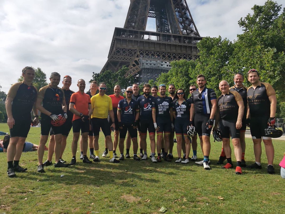 WTrustsWMGroup's tweet photo. Aaaand they’ve done it!!! On behalf of the team, we would like to thank every one of you for all of your incredible support and donations! If you would like to donate, head to the link on our bio! 🚴🏼‍♂️👏🏼👏🏼 #LondonToParis #BlueLightCycleClub https://t.co/UT8wVy1XPA