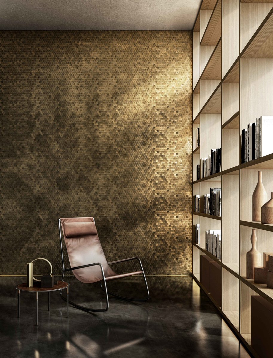 Archdekor2's tweet image. Połączenie wyrafinowanego designu i technologii umożliwiło stworzenie Copycat, eleganckiej sześciokątnej mozaiki, zaprojektowanej przez architekta Cino Zucchi.
#Archdekor #DeCastelli #panele #panelemetalowe #paneledekoracyjne #paneleścienne #walldesign #walldecor #ściany #design