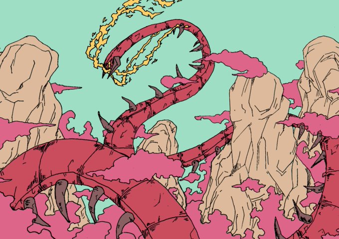 #自分は好きだけど伸びなかった作品
絵上げ始めて初期に描いたキョダイマルヤクデ!
今の絵柄の原点的なところがあって好き
ソードで旅パだったから愛着あるんすよねマルヤクデ 