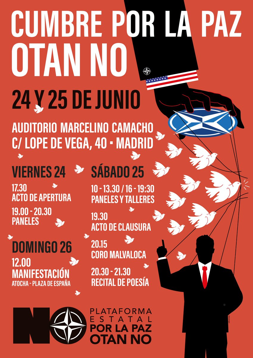 Asamblea Antimilitarista de Madrid tweet media
