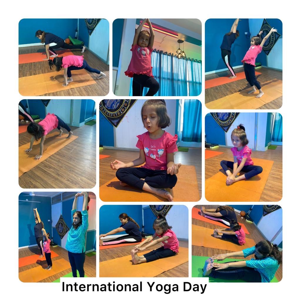 TanuMathur10's tweet photo. The Bhagavad Gita says-Yoga is the journey of the self, through the self, to the self.Little Yogis of Prep B celebrating International Yoga Day with full enthusiasm and energy#healthy eating #gratitude#exercise#family bond @ashokkp
@y_sanjay
@ShandilyaPooja @PoojaTalwar11 https://t.co/YCMXizKDEz