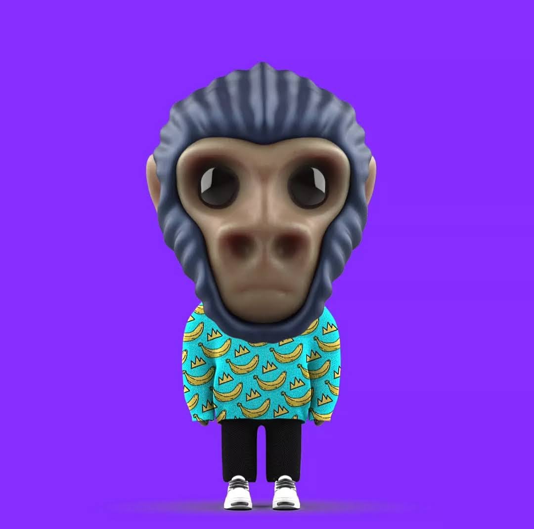 ADApesCNFT's tweet photo. From the beginning of our journey, we became friends with the team over at @SICKO_UNIVERSE and they showed us love with this sick rendition of our famous Banana sweater #ADApe!
#Cardano #NFTs #CNFT #ADA https://t.co/vzC2FBNoCT