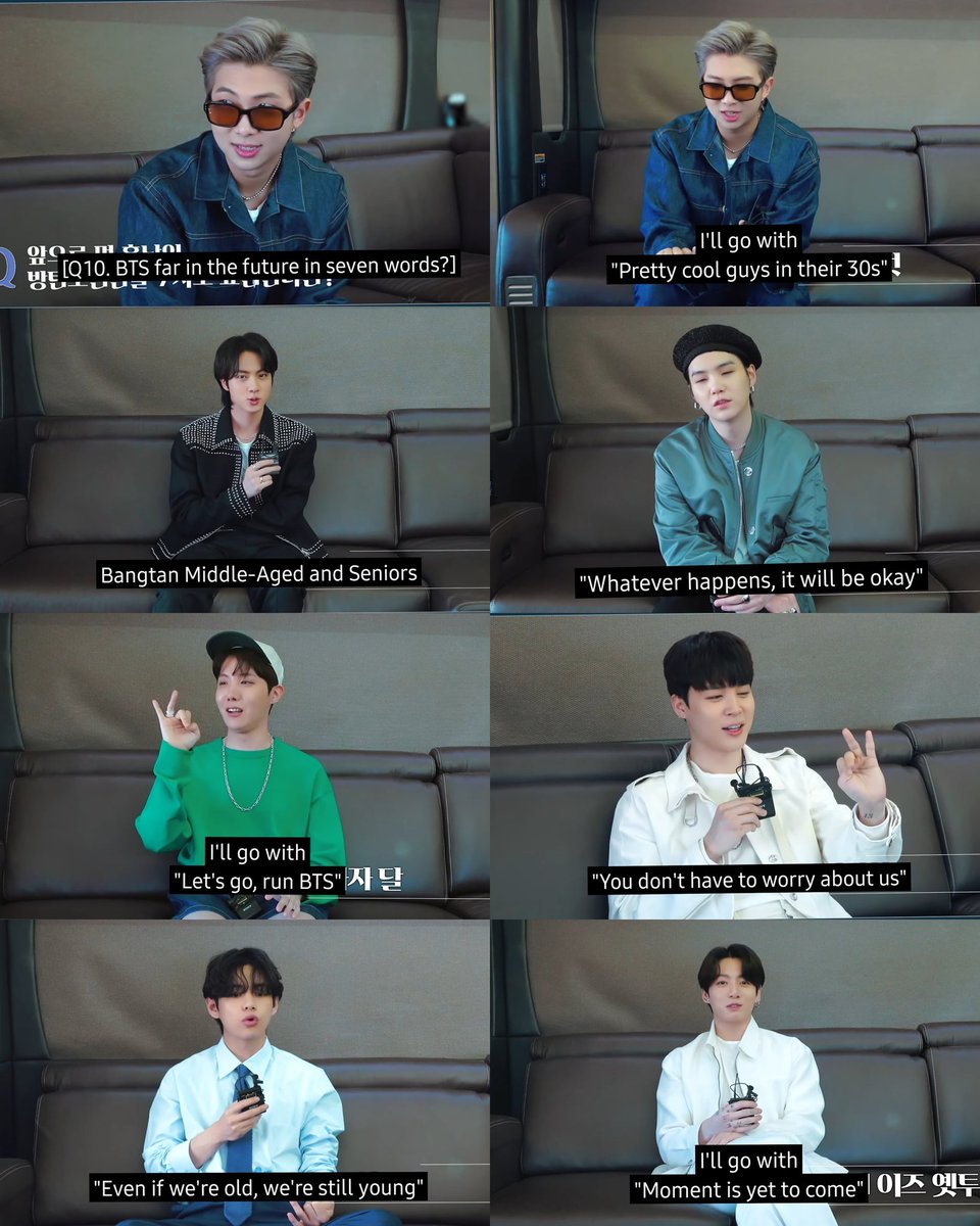 tannies describing BTS far in future in 7 words... it's BANGTAN FOREVER Y'ALL 🥹