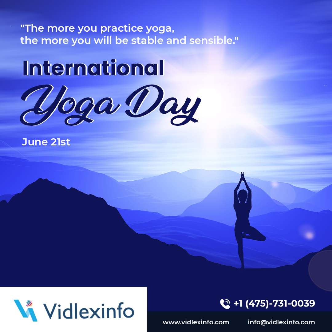 yoga is the way to relax and rejuvenate. Yoga is the way to find yourself and connect. Wishing you a very Happy Yoga Day.
.
.
Vidlexinfo.com

#Vidlexinfo #Happyyogaday #Internationalyogaday #june21st2022 #OPT #CPT #Beststaffingagency #usa #Yoga #yogapractice #yogateacher
