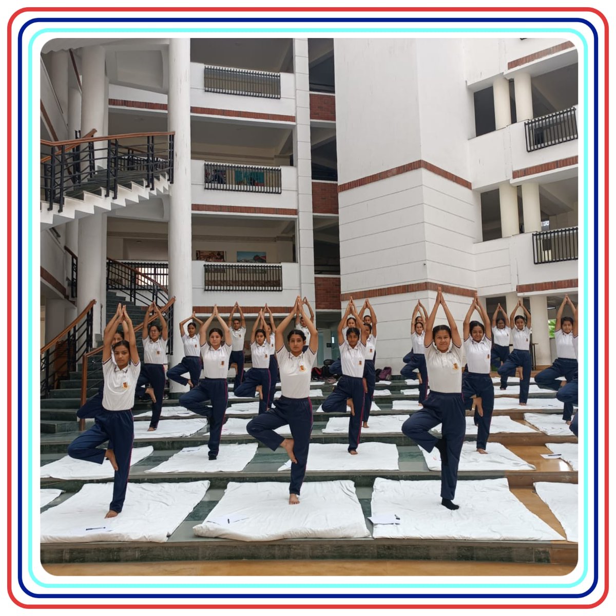 graphicerancc's tweet photo. The celebration for International Day of Yoga 2022 took place at Graphic Era University by NCC cadets(11 UK (G) BN) on 21st June, 2022.
25 cadets from each GEDU and GEHU actively participated in this yoga event. @graphicerancc @HQ_DG_NCC @YouthBhoomi @GirlsDoon @BhoomiYouth https://t.co/j2XtyzsdDQ