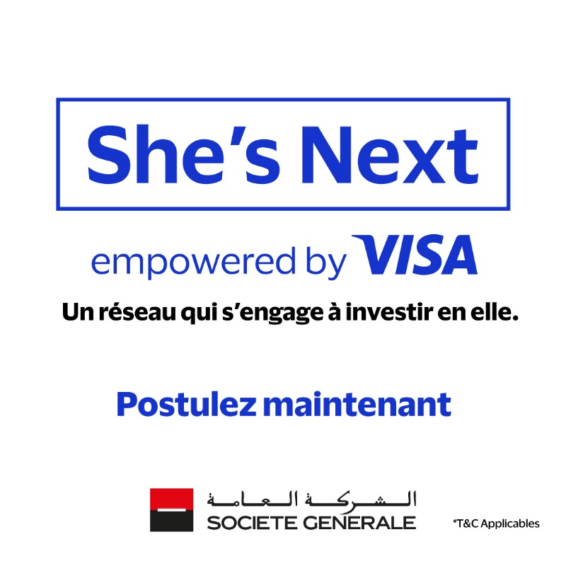 VisaCEMEA's tweet photo. En partenariat avec Société Générale, She’s Next de Visa est de retour. Postulez avant le 20 Juillet pour la chance d’obtenir la subvention et un mentorat par @ifundwomen. En tant que réseau qui s’engage à investir en elle, nous sommes impatients d’entendre votre présentation.