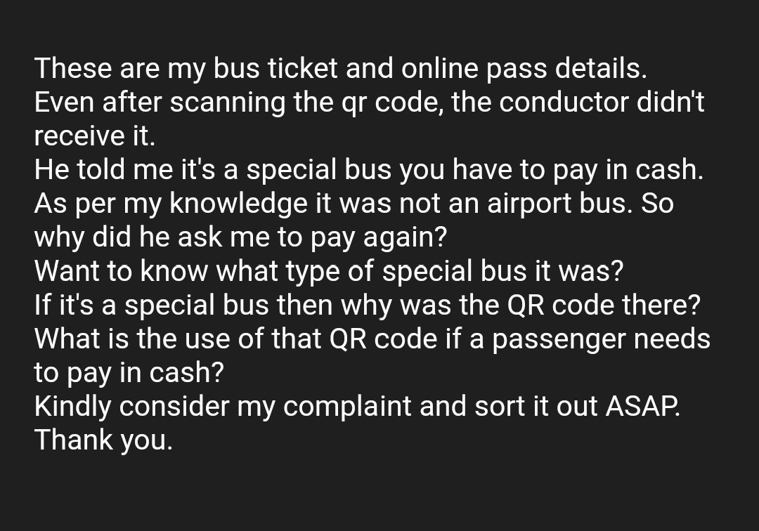BishnuRath12's tweet photo. Kindly consider my complaint and sort it out ASAP.
@BMTC_BENGALURU @mybmtc 
@CMofKarnataka https://t.co/W97uf4VJyf