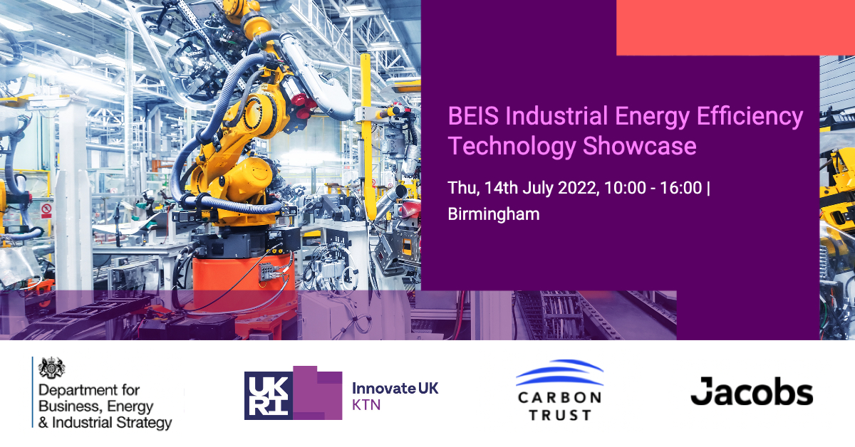 @beisgovuk is funding two programmes to support #industrial #decarbonisation efforts, the IEEA and IETF. Join us in Birmingham on the 14th July for the opportunity to interact with forward-thinking industrial companies, innovators and technology suppliers: ow.ly/KwGt50JCsvT