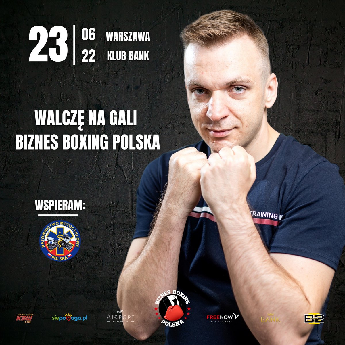 Neuro Device always supports its employees - also in private initiatives.
Paweł Rogowski from the R&amp;D department is going to have a boxing fight in two days, in front of hundreds of people, supporting the charitable goal of supporting the Motorcycle Rescue Foundation Poland. 🥊