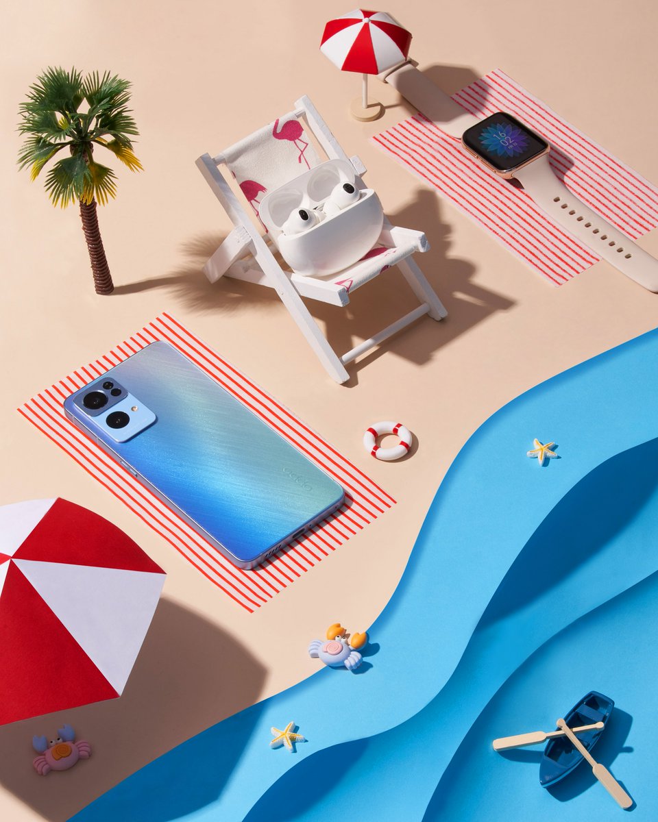 OPPOAlgerie's tweet photo. أول أيام الصيف, فصل البحر و التحواس, فصل الراحة و الإستجمام 😎 بعد تعب العام الطويل 🤗
#OPPO #OPPODZ #FirstDaySummer #Summer https://t.co/bIzXrQMzHD