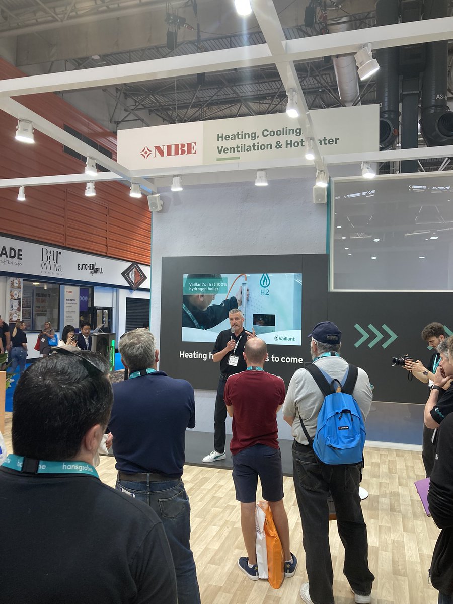 10 min presentation on <a href="/vaillantuk/">Vaillant UK</a> 1st 100% Hydrogen boiler project on the stand @Installer_Show