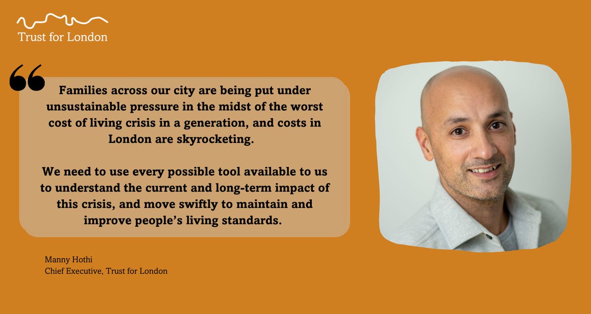 📢 We are developing a new London Cost of Living Index to track the #CostOfLivingCrisis and its impact on poverty in London, with our partners <a href="/wpi_economics/">WPI Economics</a>.

We hope that the index will act as both a resource and a motivation for action to support those most at risk.