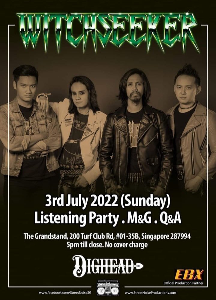 It's been a long time. Come hang with us on 3rd July for our listening party at Dighead. It's time to rock!