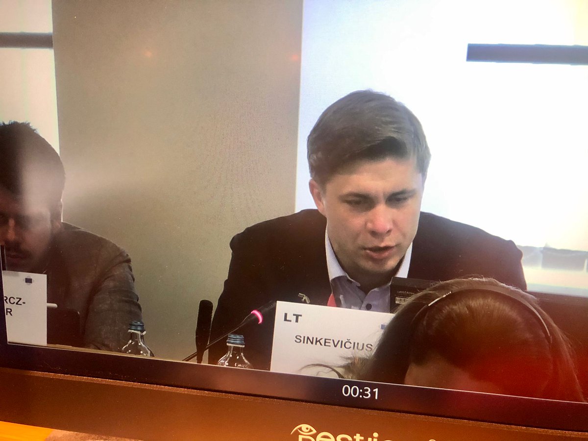 Our member @SinkeviciusM 🗣️ @EU_CoR SEDEC meeting to call for a progressive vision in the forthcoming opinion on #FutureYouthPolicy in 🇪🇺 🌹 ban on unpaid internships, the fight against child poverty & the right to universal access to culture #UpToYouth #ProgressivesSpeakUp 🔝😎