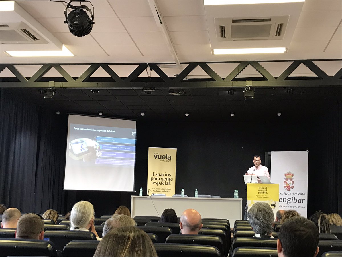 En el #EncuentroProvincial #VuelaGuadalinfo Nos presentan una herramienta interesantísima sobre estimulación cognitiva de Jaén como es <a href="/StimulusApp/">Stimulus</a> en #Mengibar
