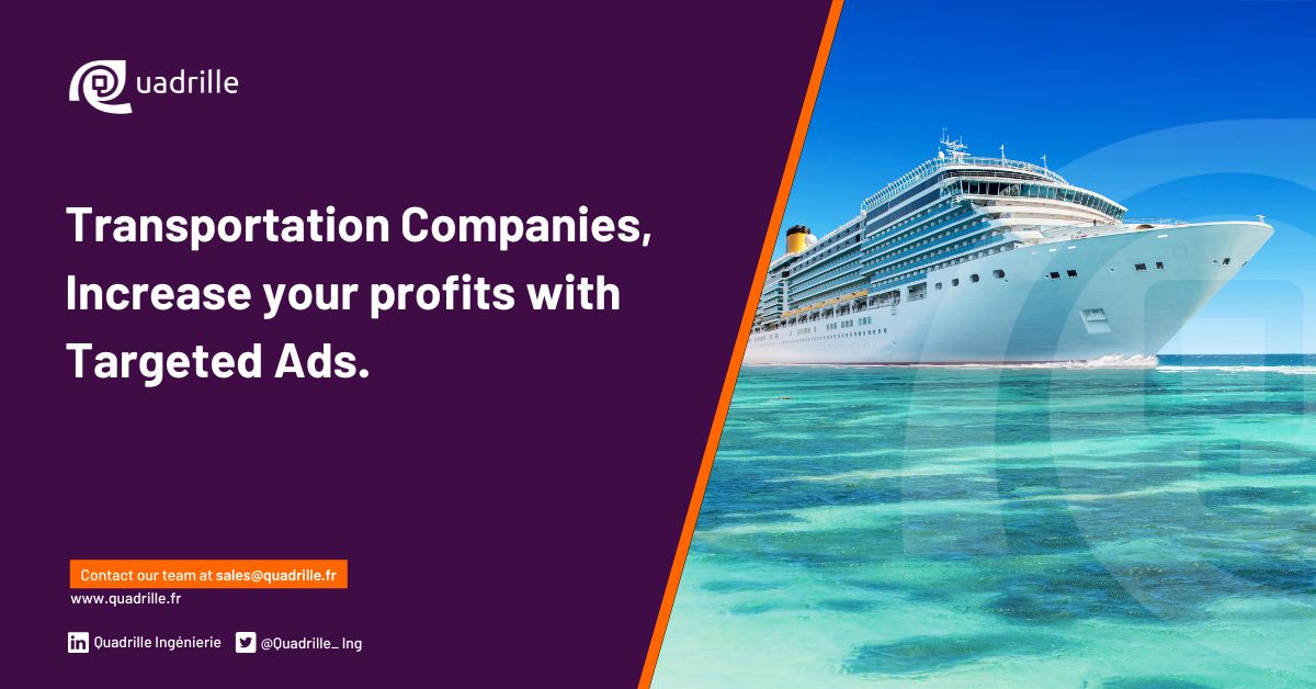 Quadrille (@quadrille_ing) on Twitter photo Transportation companies, increase your profits with targeted ads.
Enhance your passengers' and crew's experience. Set up targeted ads, and deliver content based on user interests.
Contact us ➡️ sales@quadrille.fr
#Entertainment #TargetedAds #CDN #Quadrille Transportation companies, increase your profits with targeted ads.
Enhance your passengers' and crew's experience. Set up targeted ads, and deliver content based on user interests.
Contact us ➡️ sales@quadrille.fr
#Entertainment #TargetedAds #CDN #Quadrille