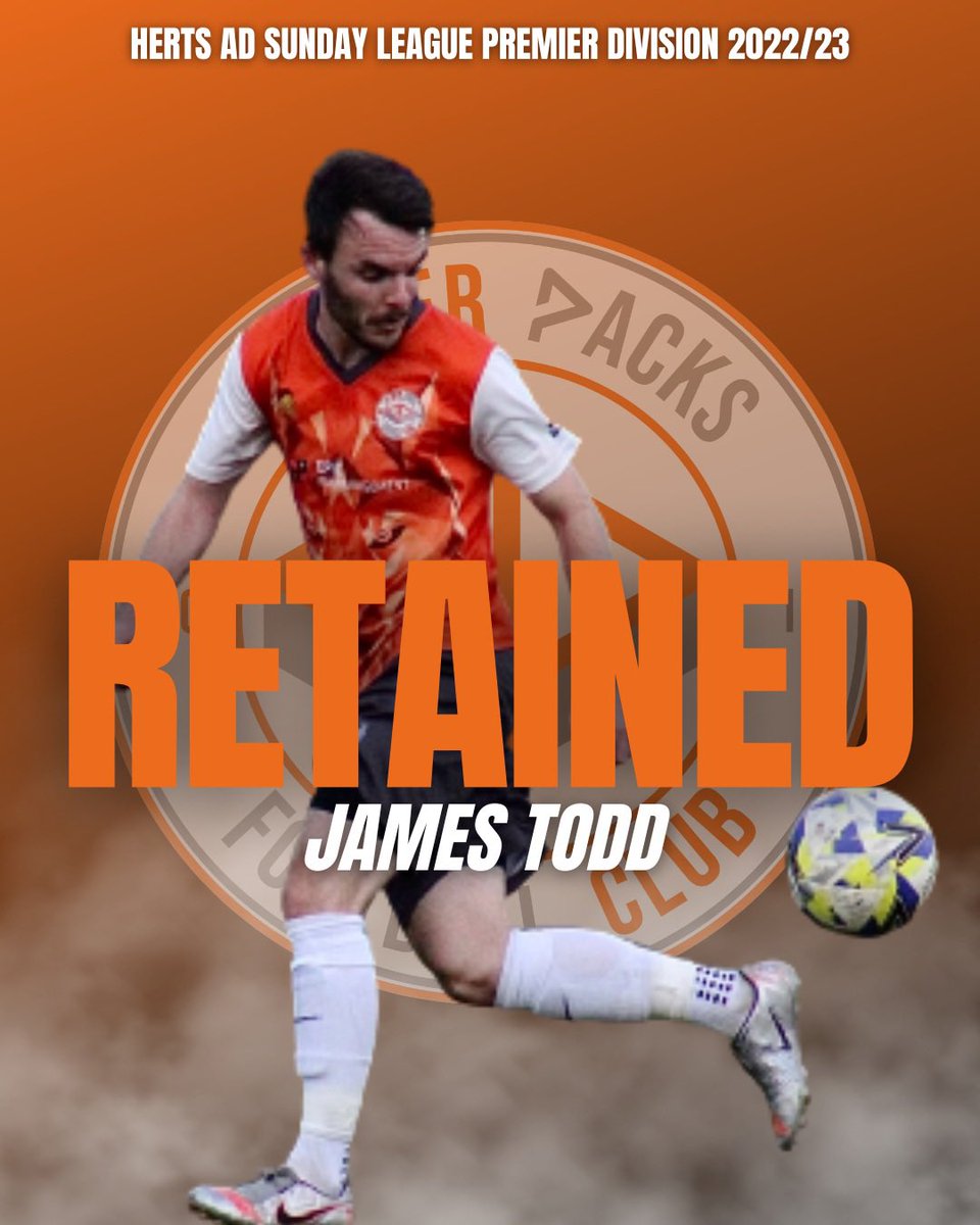 PlayerPacksFC's tweet photo. π RETAINED!
πΊ JAMES TODD
On his birthday, itβs only right we start off our signing announcements with our goal machine who goes #BackToPack for the 2022/23 season in @HertsADSL Premier Division. https://t.co/D0v7vmJK6v