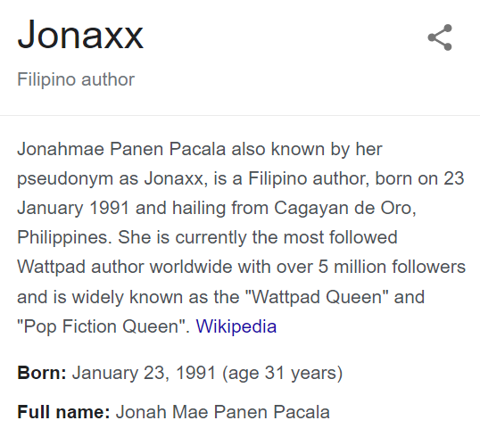 jonaxxupdates's tweet photo. Jonah Mae Panen Pacala, who has her own app, is still gaining followers despite being inactive on Wattpad. https://t.co/TbkirYSUgF