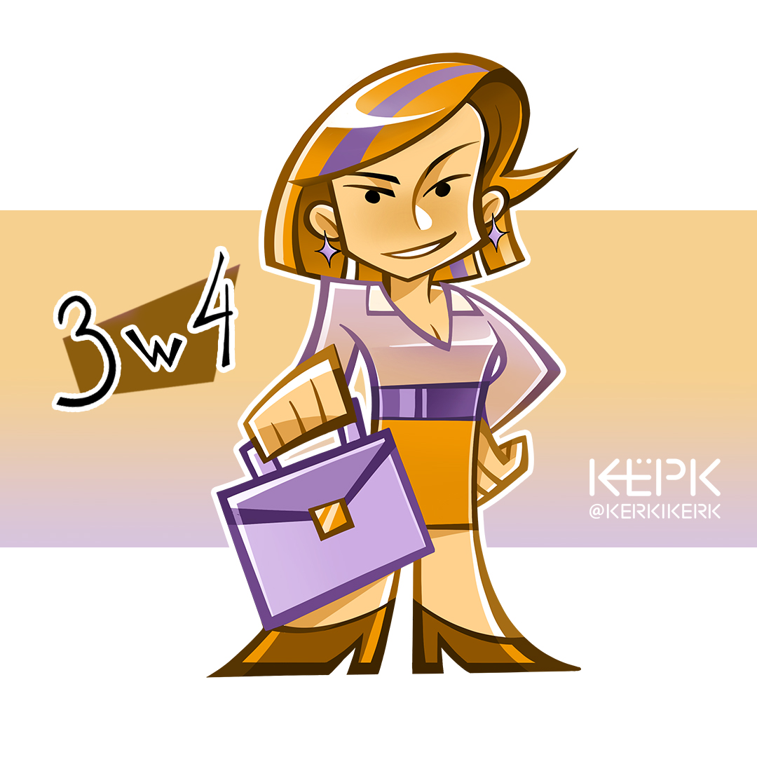 Fem #3w2 &amp; #3w4 is done!
//#enneagram #enneadudes #enneagramart