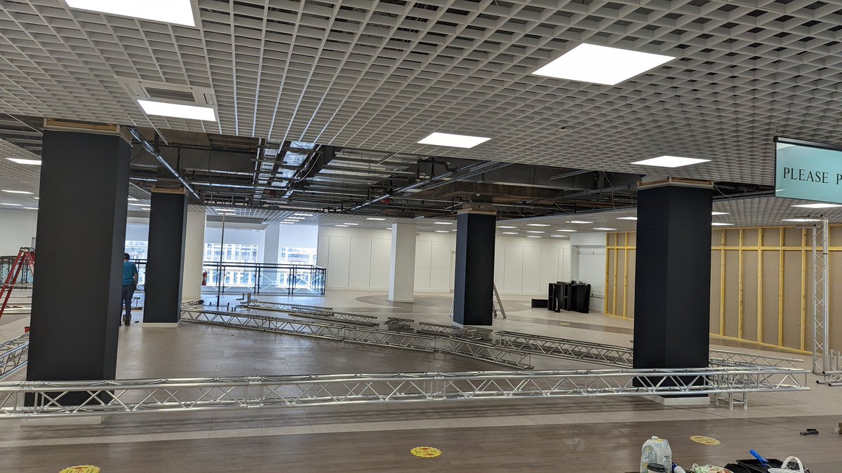 pace_yt's tweet photo. With just over a week until our first performance things are moving quickly at our new popup performing arts centre in @ArtDeptPaisley! #futurepaisley https://t.co/16ooUDVs0n