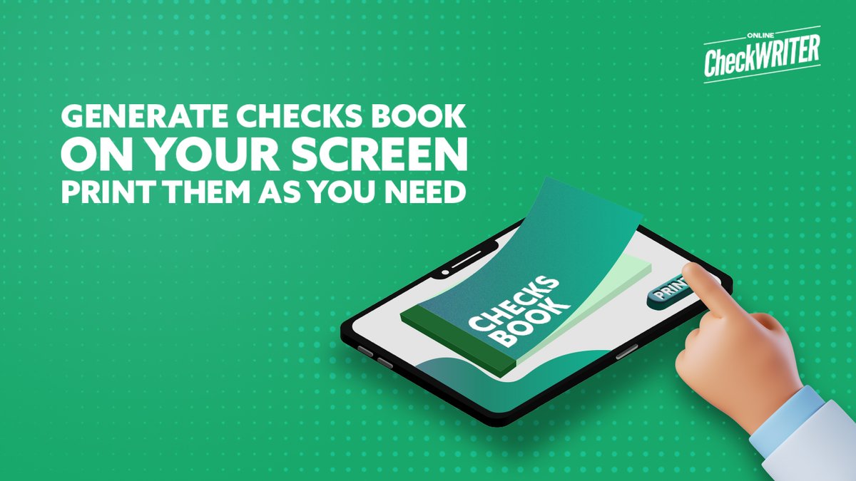 webcheckwriter's tweet image. Ordering Checks Book will waste your hard-earned money and time. In contrast, printing Checks books online using Online Check Writer helps you save 80% more, and you will never have to waste your precious time.
 
Learn More: onlinecheckwriter.com/checks-book

#ChecksBook #Checks