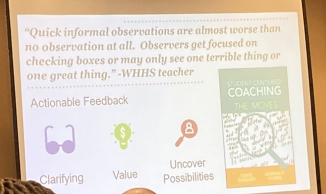 tarablack811's tweet photo. Provide teachers actionable feedback and not just a checkbox. Be an instructional partner. Thank you @AshleyCWardlaw and @DrCarlosGrant              @SCASAnews #SCASAi3 https://t.co/p3GMSWQxr4