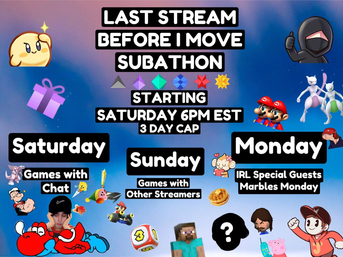 YamiltonJay's tweet image. THIS WEEKEND WILL BE MY FINAL STREAM BEFORE I MOVE OUT! To celebrate the end of an era we’re doing a 3 day cap subathon! More details coming soon! Don’t miss out!! twitch.tv/yamiltonjay