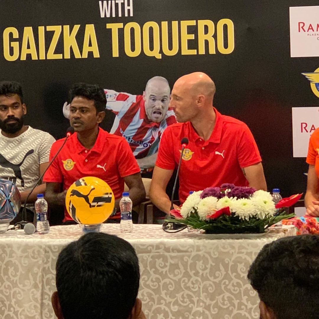 GaizkaToquero_2's tweet photo. Hoy hemos presentado ante los medios de comunicación nuestra colaboración con la International Strikers Academy de #footballplusindia. Ha sido un placer conversar con todos los que habéis acudido a la rueda de prensa. GRACIAS!

#Footballplus #GaizkaToquero #Striker #Laliga #India https://t.co/kftUEGSsW7