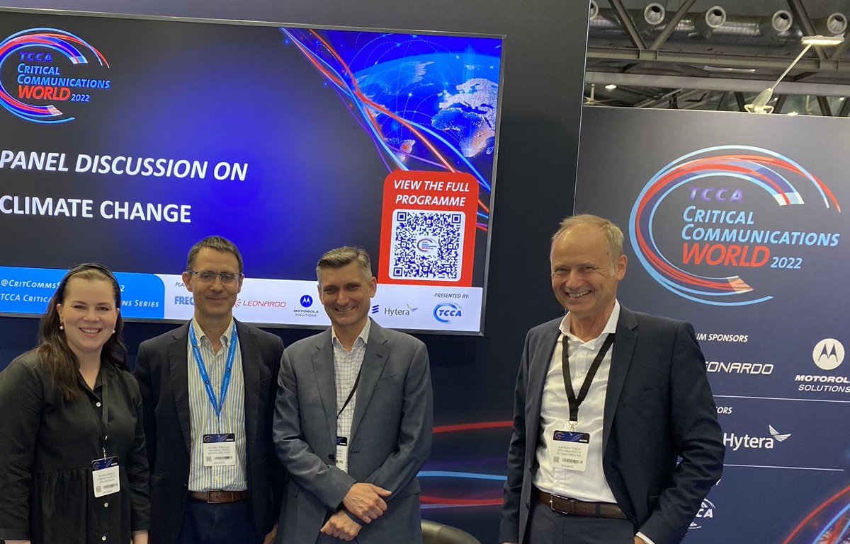 kata_salmisalo's tweet photo. Thank you Mr Ricardo Conzales @MotoSolutions, Mr John Winterbourne @BallardPwr and Mr Juergen Tuch for a great discussion of climate change @TCCAcritcomms #CCW22 in Vienna 🙏🌱🌟 #technology #ict #innivations Ping @erillisverkot https://t.co/yYGqLFqdG4