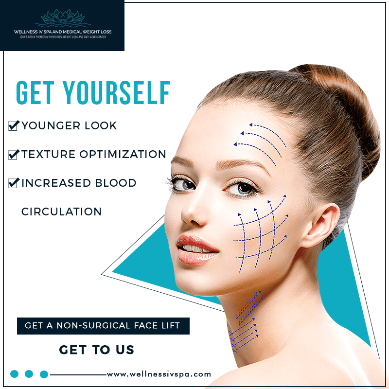 wellnessivspa's tweet photo. You can tighten your loose #skin with a Non-Surgical Face Lift #treatment at Wellness IV Spa &amp; Medical Weight Loss. The application makes you look younger, has lasting results, increases skin metabolism, creates and normalizes collagen, etc. 
Email us at wellnessivspa@gmail.com https://t.co/tyBBdXKn20