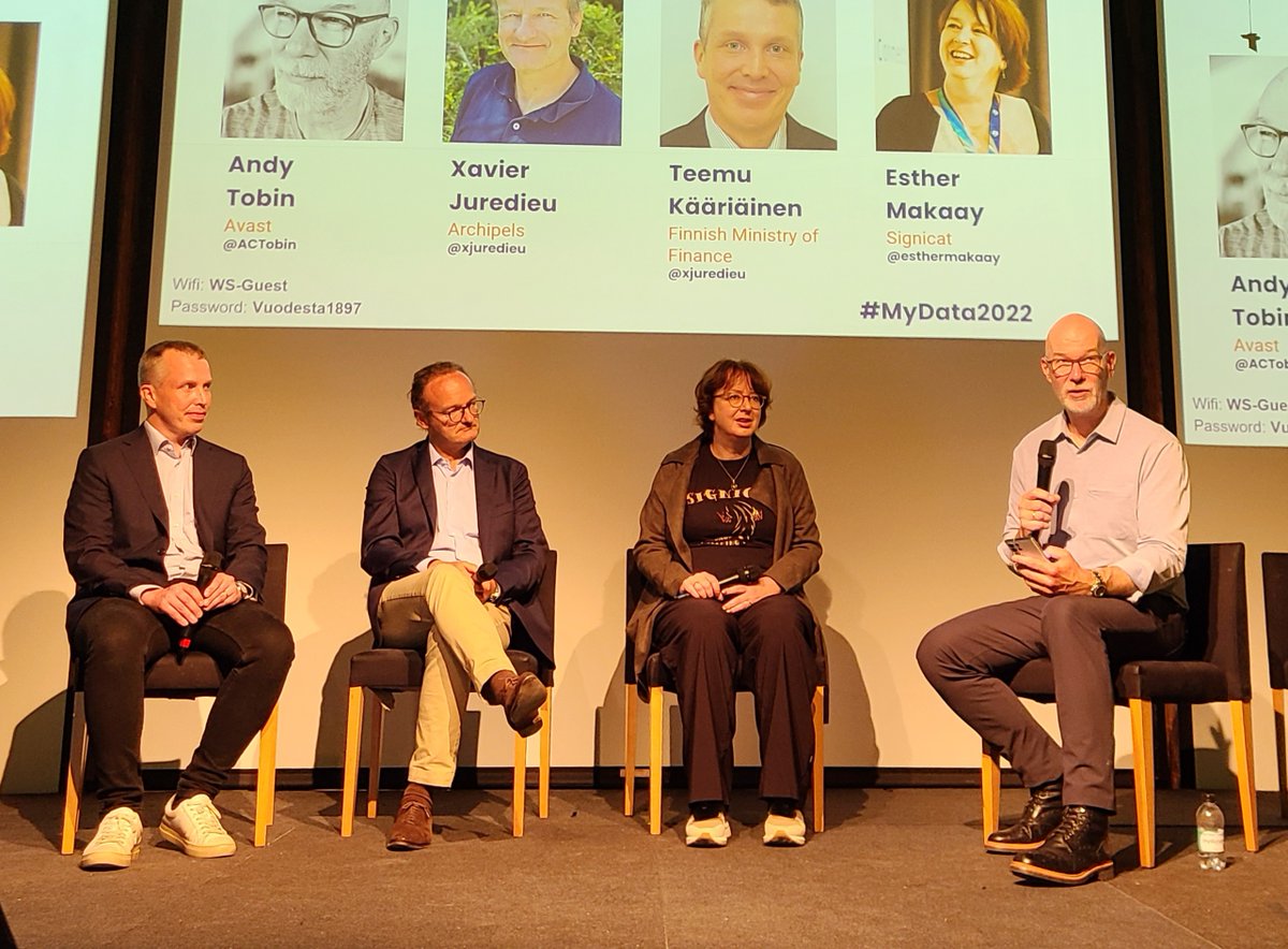 A key theme from today's #MyData2022 panel on eIDAS 2.0 was the need to bring in the private sector.

"If we don't take the private sector into account, that's a  recipe for failure. We have to listen, understand their concerns, and onboard them with a meaningful business model."