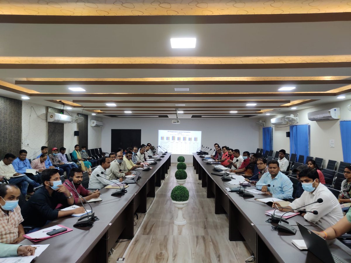 DCChatra's tweet photo. उपायुक्त अंजली यादव की अध्यक्षता में स्वास्थ्य विभागीय समीक्षात्मक बैठक आयोजित की गई। बैठक में राष्ट्रीय स्वास्थ्य मिशन अन्तर्गत संचालित सभी कार्यक्रमों का वित्तीय एवं भौतिक समीक्षा किया गया। समीक्षा उपरांत उपायुक्त ने संबंधित को दिए कई आवश्यक दिशा निर्देश । https://t.co/akQjPSaOKu