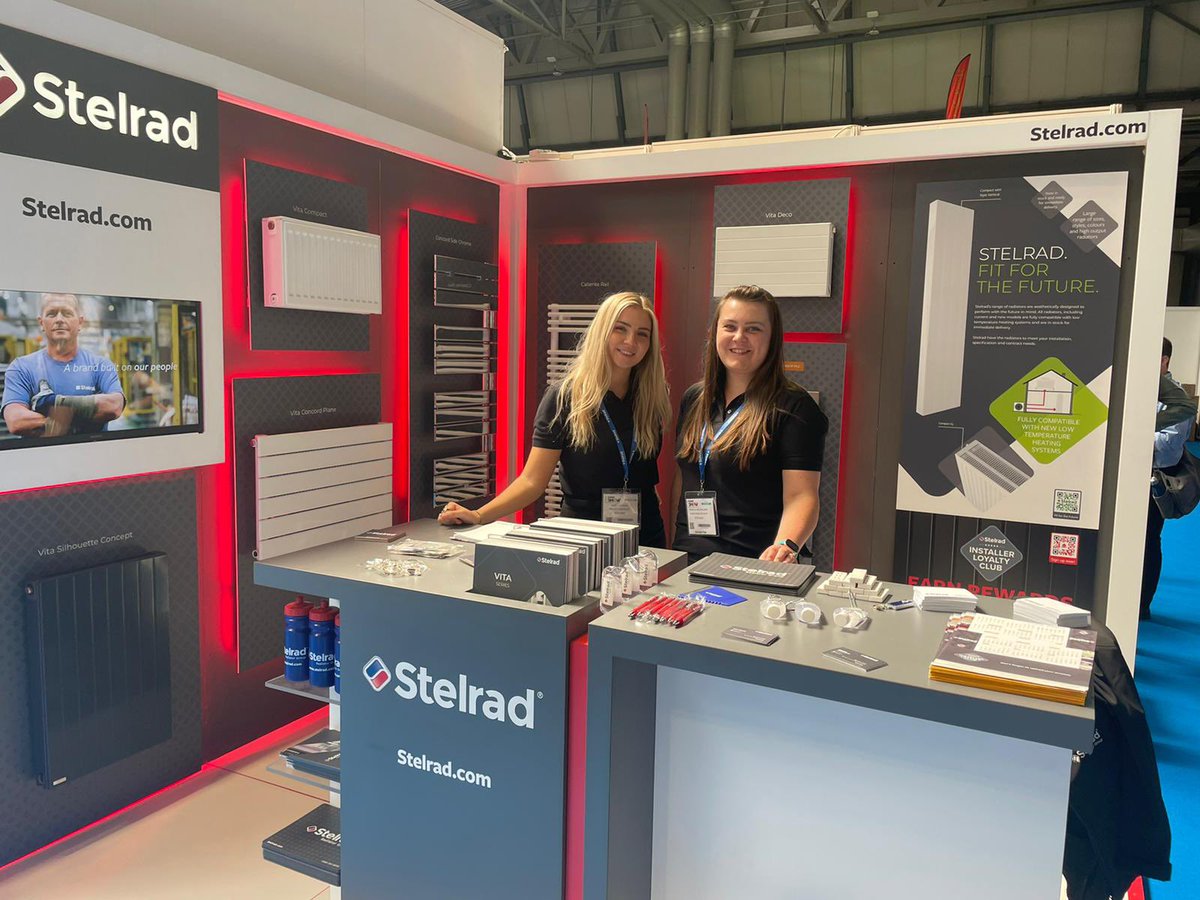 Rebecca Mulholland and Ruby Hedges at Installer Show today <a href="/StelradNorth/">Matthew Bainbridge - Stelrad North</a>  <a href="/StelradCentral/">Ruby Hedges - Stelrad</a>