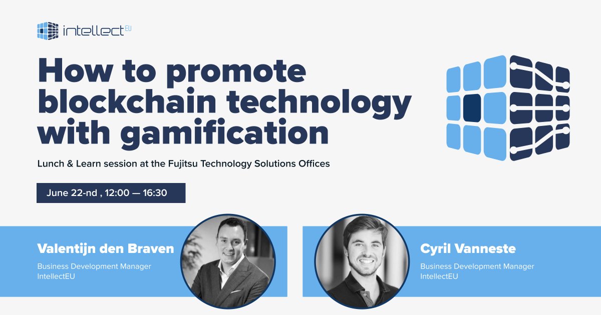 IntellectEU's tweet photo. Can we provide a transition to meet #sustainable goals with better use of resources through blockchain? The answer is YES.
Join @IntellectEU's Cyril Vanneste & Valentijn den Braven at the the Blockchain Lunch & Learn Session: https://t.co/wLPN8DjCtm
#BeFujitsu #Blockchain https://t.co/wfL6edSnoB