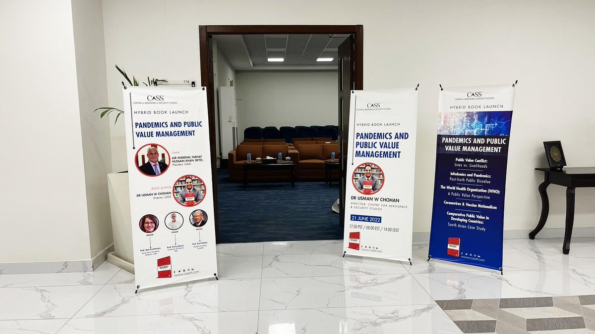 CassThinkers's tweet photo. π’All set for π LAUNCH #Pandemics & #PublicValueManagement written by Dr Usman W Chohan with eminent scholars :
ποΈ Prof. Karl Moore, McGill University, Canada
ποΈ Prof. Enrico Bracci, University of Ferrara, Italy
ποΈProf. Ana Ruchtsman, Saint Louis University, USA https://t.co/Mw6KeWoroH