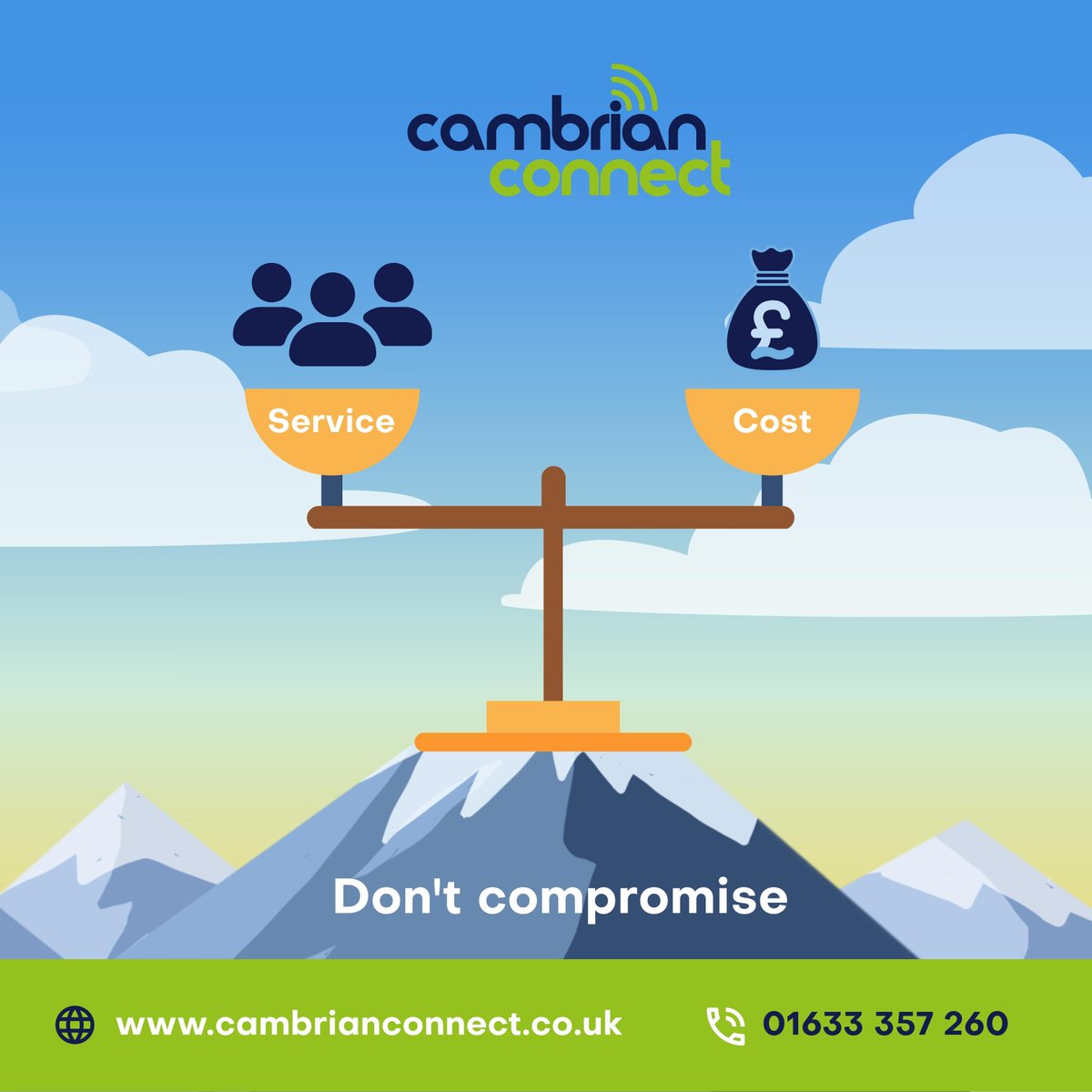 Don't compromise the service you receive for the cost you pay.

Contact us today to see what we can offer you!

#wifi #telecoms #4G #5G #wireless #fibre #wales #welshcountryside #monmouthshire #torfaen #newport #swansea #cardiff #pembrokeshire #betterconnected