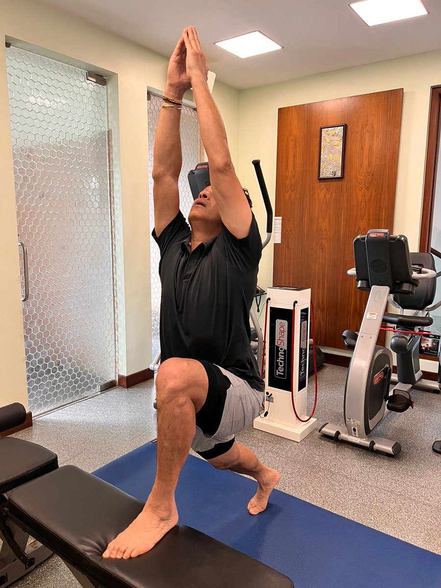 sachin_rt's tweet photo. Can you name this asana? 

#InternationalYogaDay https://t.co/ZyeK9Wll2E