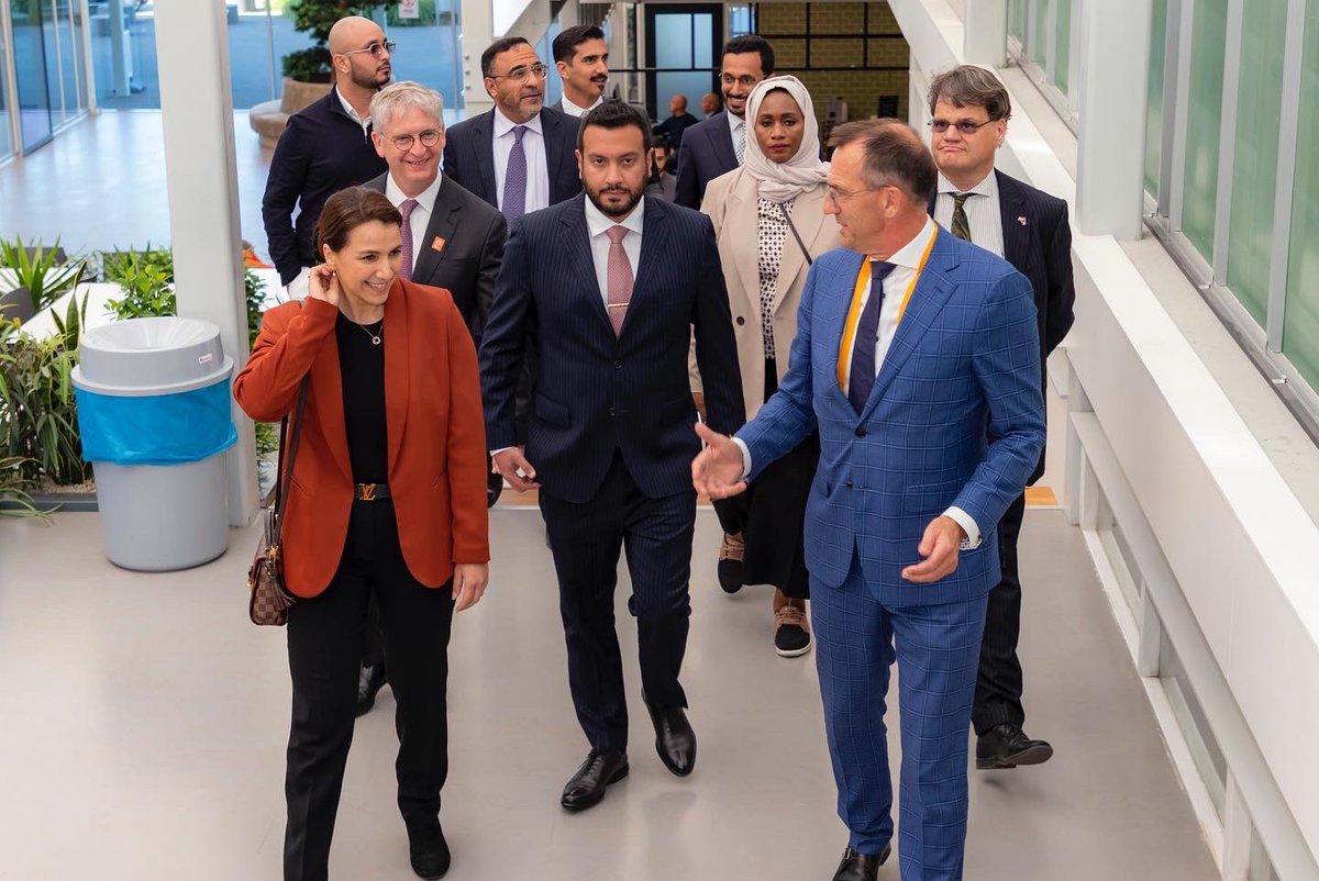 wearesomamater's tweet photo. SOMA MATER was delighted to be part of the UAE delegation to the Netherlands, led by the  Minister of @MoCCaEUAE H.E. @mariammalmheiri. 
Several tours were attended and discussions were done on the #futureoffood &amp; #Sustainability. https://t.co/3dl4E9hyL0