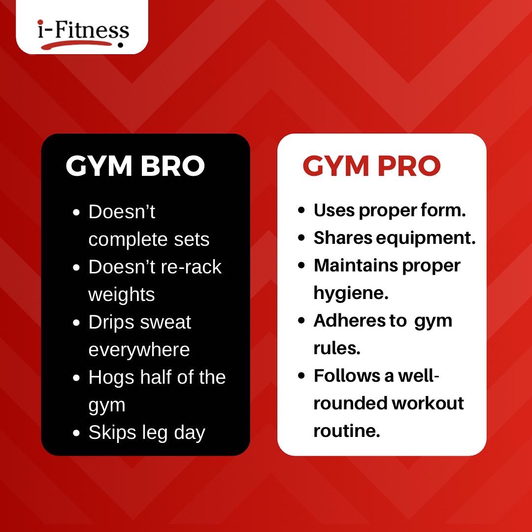 i-Fitness Gym on X: Which are you: Gym bro or gym pro