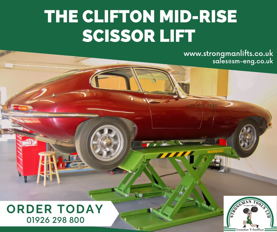 The Clifton is our mid-rise lifting platform, this #carlift is a great all-rounder, running off a normal 240v electrical supply &amp;able to lift up to 3 tonnes with all the safety features you’d expect from a modern lift.

#homecarlift #carramp #bespokecarlifts #midrisescisssorlift