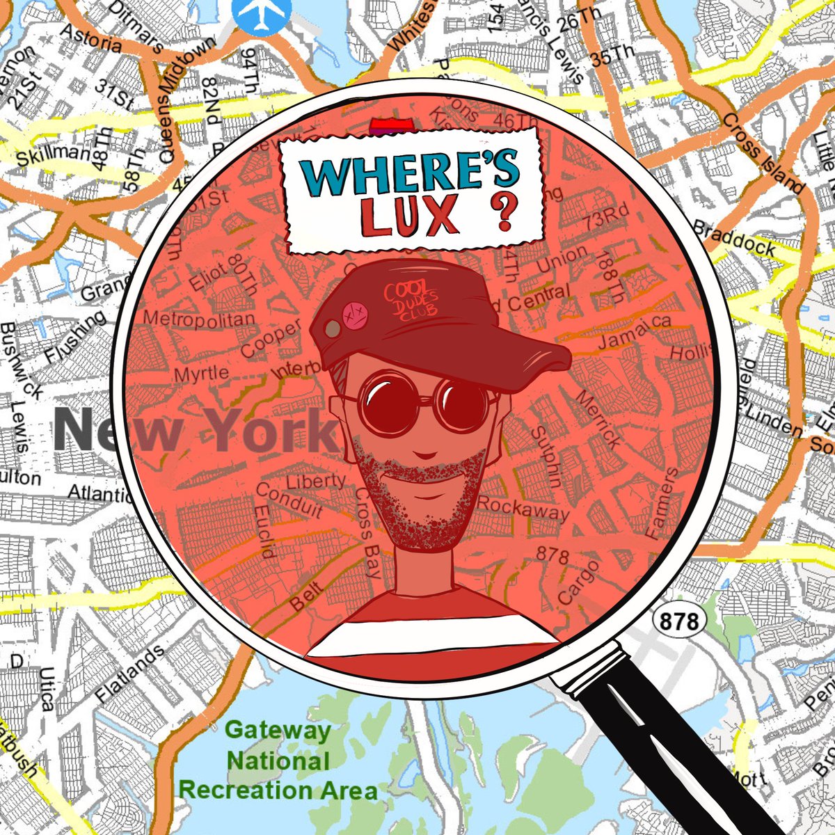 cool_dudes_club's tweet photo. Where's @Lux_Ether today at #NFTNYC22? Catch him this morning at #AlphaSolstice yoga in Times Square with @alphagirlclub, then at the @fewocious Paint Party this afternoon, and later at #RarityRoom with @warpsound_ai. Say hi & chat @helmetskwadnft and Emerge from @yosafetyfirst! https://t.co/hbr6sipWhr