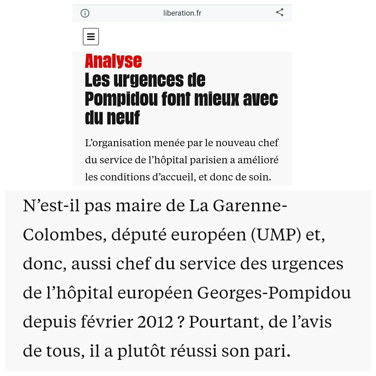 NicoBandaly's tweet photo. @DocAmine_ @philippejuvin @APHP Le même @DocAmine_ qui fait des visios avec G.Attal et qui utilise son exposition pour faire de la politique en sous marin. Pourquoi ce tweet maintenant ? Démasqué.
Accepte les resultats des législatives.
Je t'invite à voir comment @philippejuvin a redressé les Urgences de l'HEGP https://t.co/cdMKoVbJ1O