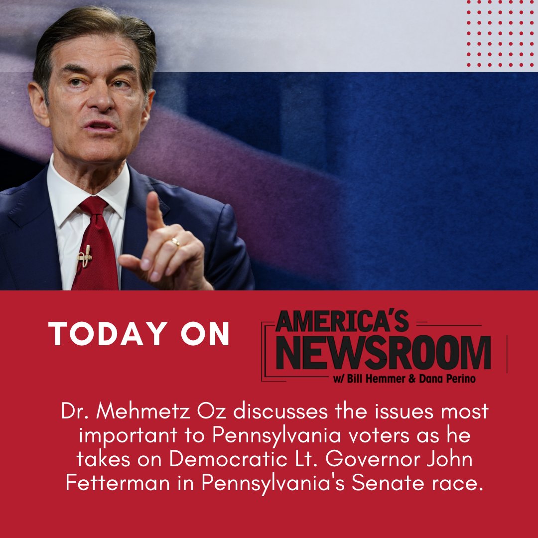 AmericaNewsroom's tweet image. TUESDAY: @KellyannePolls @mikepompeo @DrOz and more- join @BillHemmer &amp;amp; @DanaPerino at 9 AM ET!