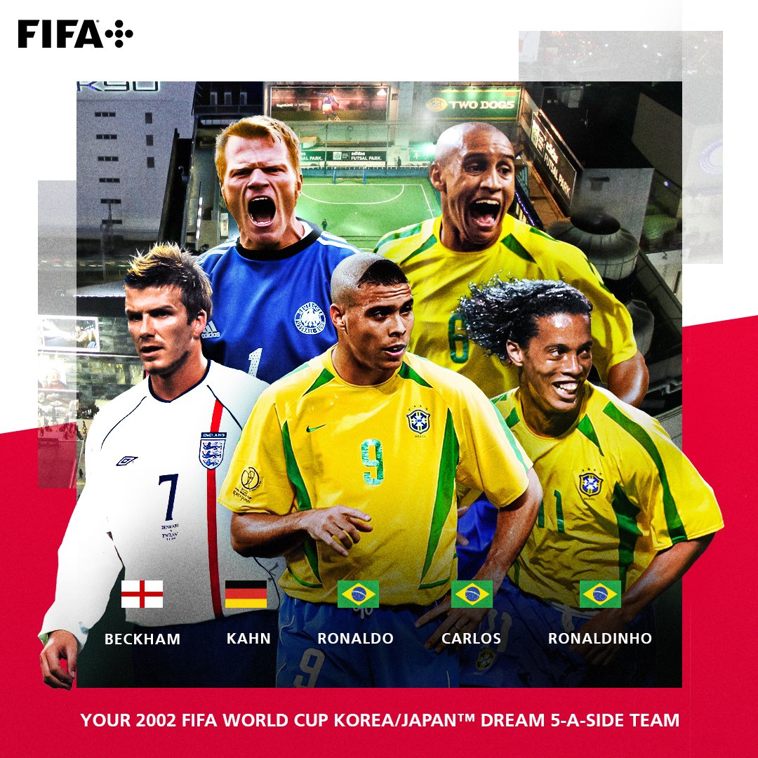 Fifa World Cup The Greatest 5 A Side Team Ever The 02 Fifa World Cup 5 A Side Team As Voted For By Our Followers Do You Agree With The Final Selections