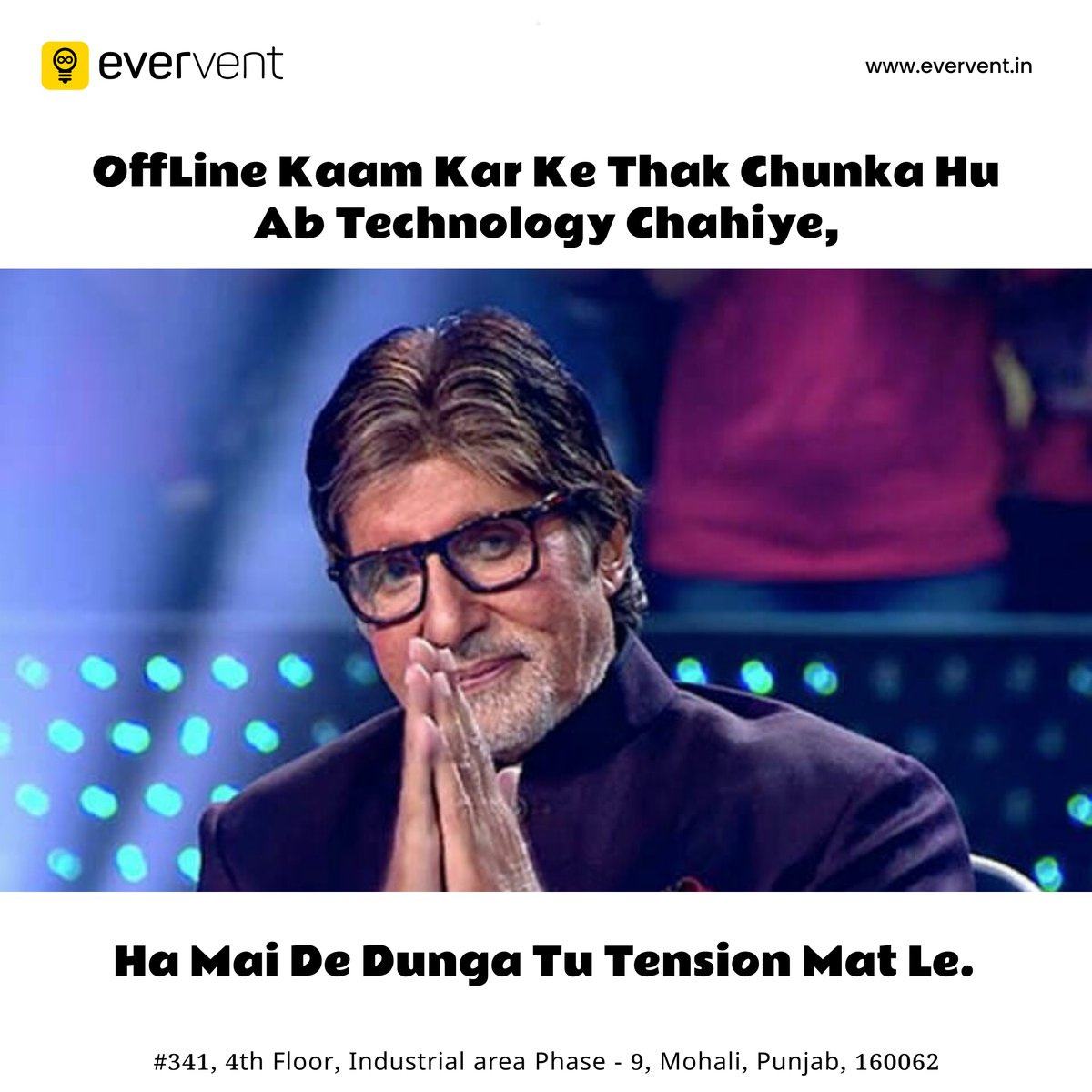 everventindia's tweet photo. OffLine Kaam Kar Ke Thak Chunka Hu Ab Technology Chahiye, Ha Mai De Dunga Tu Tension Mat Le.
#insurance #insurtech #software #technology #insurance #offline #online #evervent https://t.co/wx4kqqmtsg